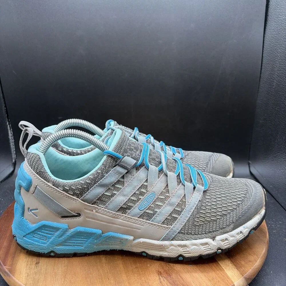 Keen Versago Women's Size 10 Hiking Shoes Sneaker Grey Blue Low Top 1016854